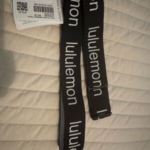 Lululemon Black Strap with White Logo